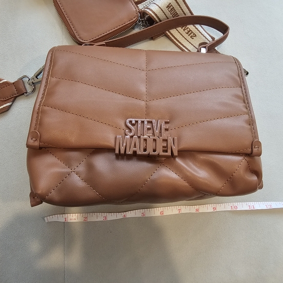 Steve Madden Brown Quilted Women's Bag - Picture 9 of 9
